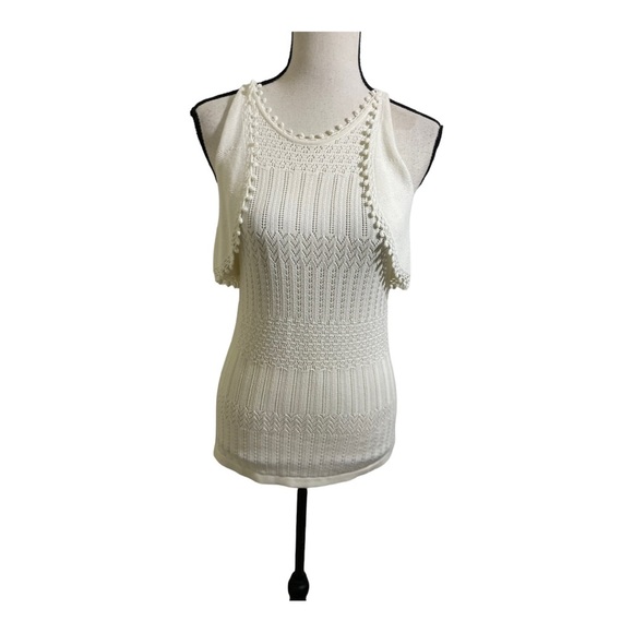 Jonathan Simkhai womens knit top. Modal cotton. Sleeveless. Cream color Small - Picture 12 of 12